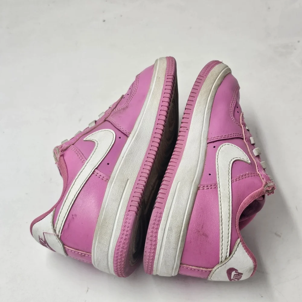 Nike Force 1 Low EasyOn Kids 11.5C Playful Pink White FlyEase Hook Loop Strap